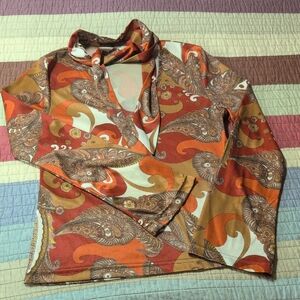 Paisley Print Women's Blouse